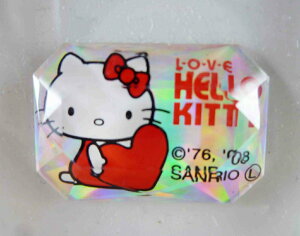 【震撼精品百貨】Hello Kitty 凱蒂貓 KITTY立體小貼紙-方心 震撼日式精品百貨
