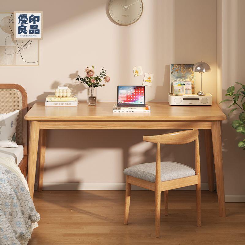 免運 工廠直銷 實木會議桌 辦公桌 電腦桌 書桌 學習桌 書桌學生家用實木腿學習寫字桌辦公桌成人簡易長方形臥室電腦桌子特惠/開立發票 全館折扣 售後保障y5322 4