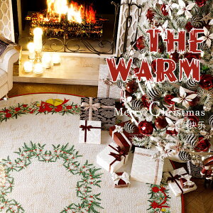 聖誕節裝飾禮物地毯紅色圓形地墊喜慶圈絨毛毯家用客廳臥室腳墊