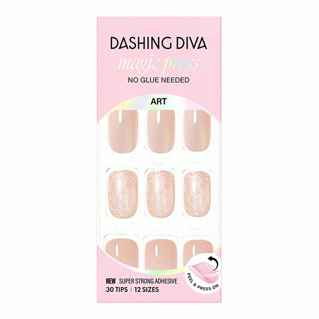 Dashing Diva/M 薄型經典美甲片-絲滑腮紅-30片