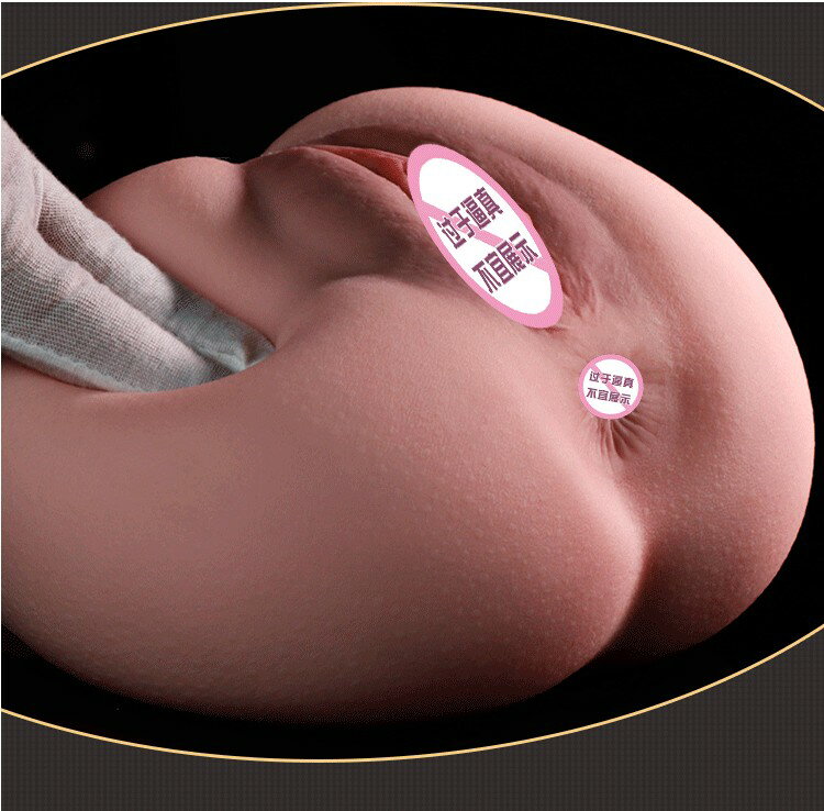 送300ml潤滑液【台灣現貨】饅頭穴 雙通道 自慰器 飛機杯 超擬真陰部 肉感雛菊雙通道 可中出 4