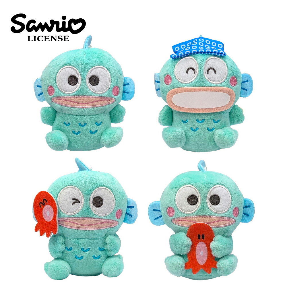 【日本正版】人魚漢頓 絨毛玩偶 11.5cm 娃娃 玩偶 HANGYODON 三麗鷗 SANRIO --- 430485