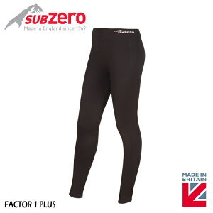 【Sub Zero 英國 女款 Factor1+ 排汗長褲《黑》】Factor 1 PLUS/內搭褲/褲襪/防曬