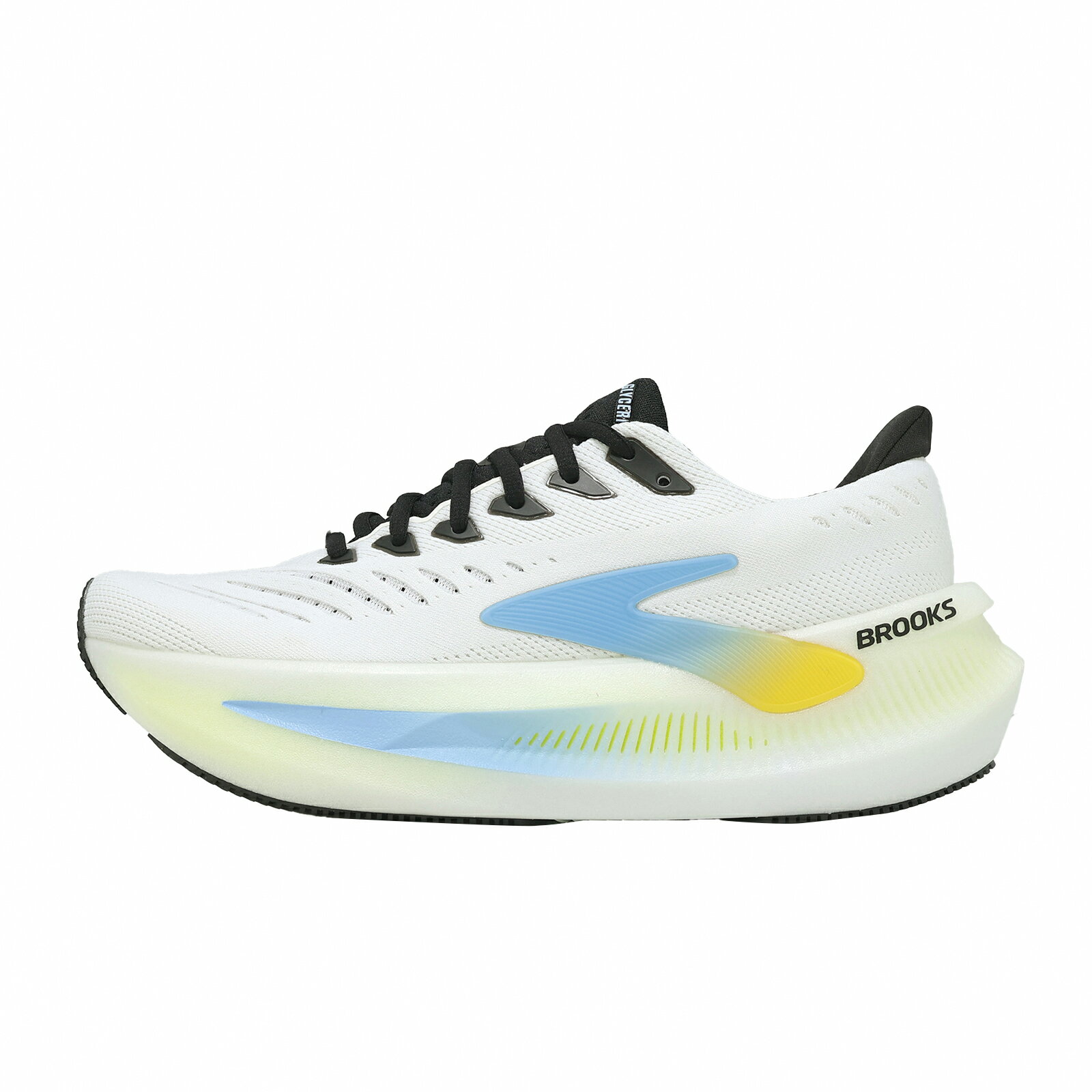 Brooks 慢跑鞋 Glycerin Max 2 男鞋 白 藍 甘油極致系列 厚底 氮氣 1104791D185