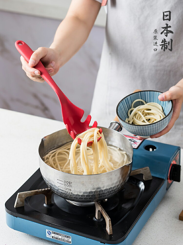優購生活 日本進口撈面漏勺廚房撈面條神器家用撈義大利面煮雞蛋爪勺漏網勺