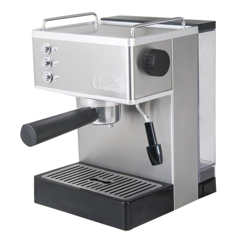 咖啡機家用不銹鋼鍋爐小型意式半全自動蒸汽式打奶泡110V
