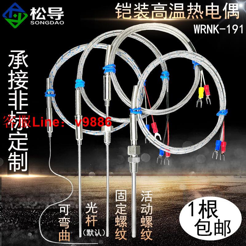 【咨詢客服應有盡有】WRNK-191 K型鎧裝高溫熱電偶 溫度傳感器電熱偶探針Pt100JE非標 0