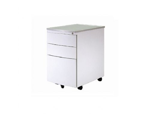 【YUDA】OA 辦公家具 ABS E型活動櫃 白體 附文具盒/活動層板 鎖抽 抽屜櫃/收納櫃