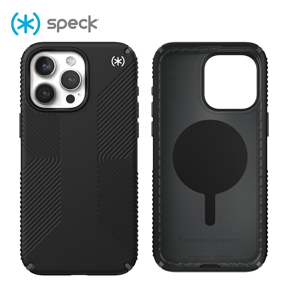 J~ Speck iPhone 15 Pro 6.1/ 6.7吋系列 Presidio2 Grip MagSafe磁吸防手滑防摔殼