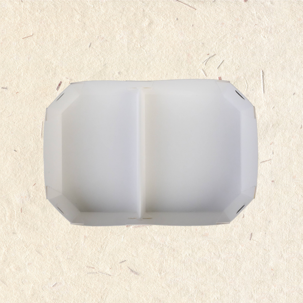 RELOCKS RPR85-02 八角雙格紙盒 正方形餐盒 黑色塑膠餐盒 可微波餐盒 外帶餐盒 一次性餐盒 免洗餐具  環保餐盒 RPR85 2