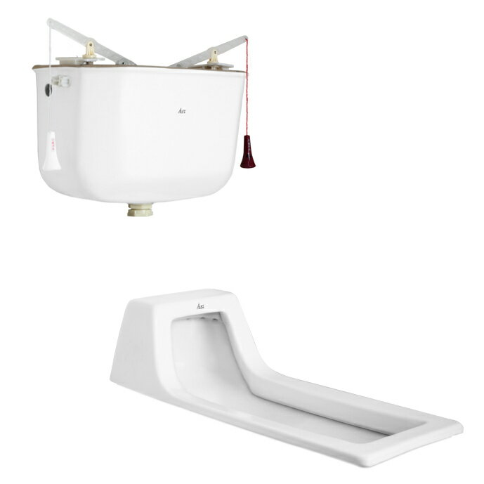 電光二段式高水箱加長型蹲式馬桶白色/ACT5240-A2