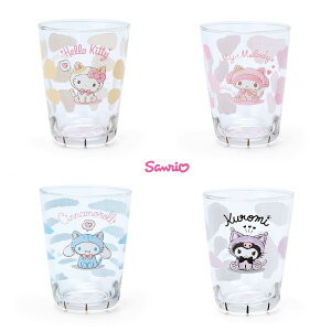 無把貓掌造型玻璃杯 230ml-三麗鷗 Sanrio Skater 日本進口正版授權