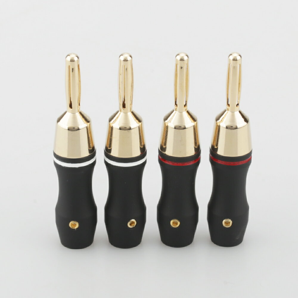 Audiocrast 鍍金插頭連接頭發燒香蕉頭音響音箱線插座喇叭線功放