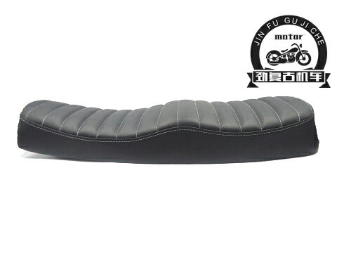 【可開發票】適用輕騎游俠機車車縫菱形座墊 大腳怪復古改裝超纖皮坐墊鞍座 4
