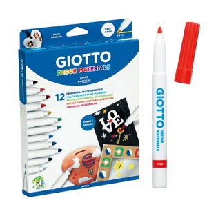 【義大利 GIOTTO】裝飾筆(12色) ★產地:義大利 / 特殊筆