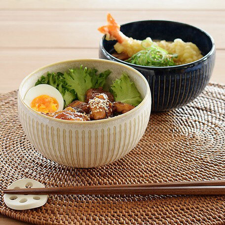 🔥現貨🔥日本製 美濃燒 陶瓷 白色 撥水十草 餐碗 湯碗 廚房餐具 廚房用品-富士通販