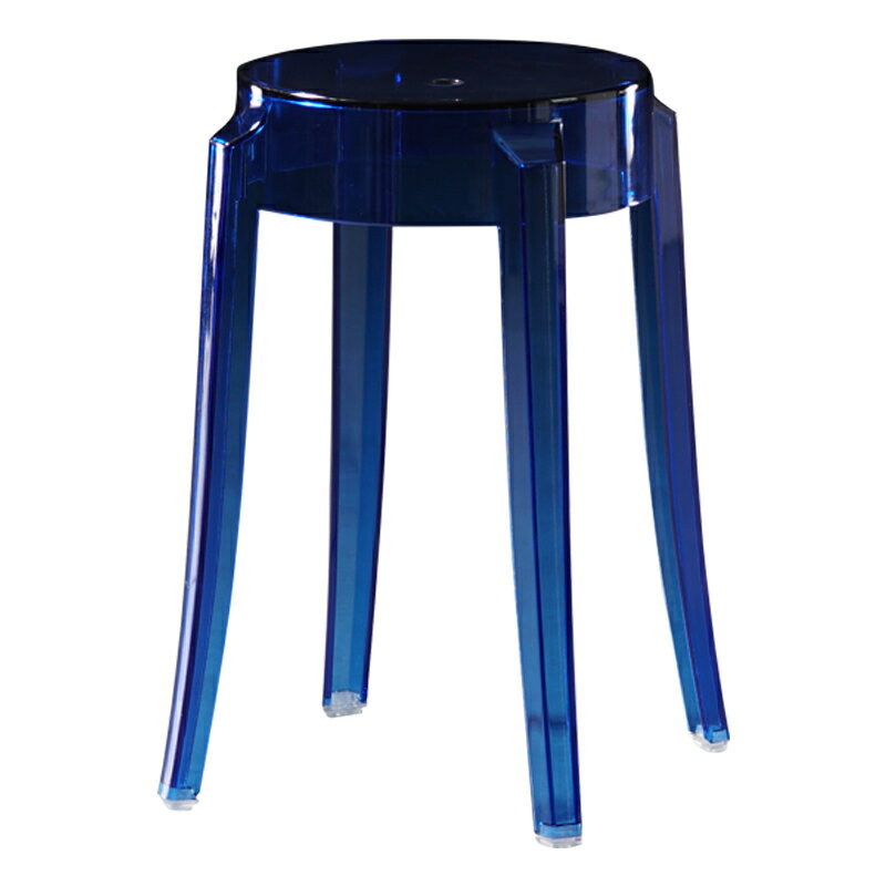 北歐透明亞克力椅子吧凳水晶高腳凳時尚圓凳子現代簡約塑料吧臺椅