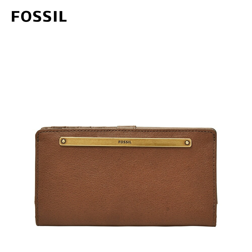 送禮首選★FOSSIL Liza 輕巧型真皮零錢袋長夾-咖啡色 SL7891200【美國時尚品牌】 附防塵袋+提袋【全館滿額折價★FOSSIL全系列包夾送美妝蛋】