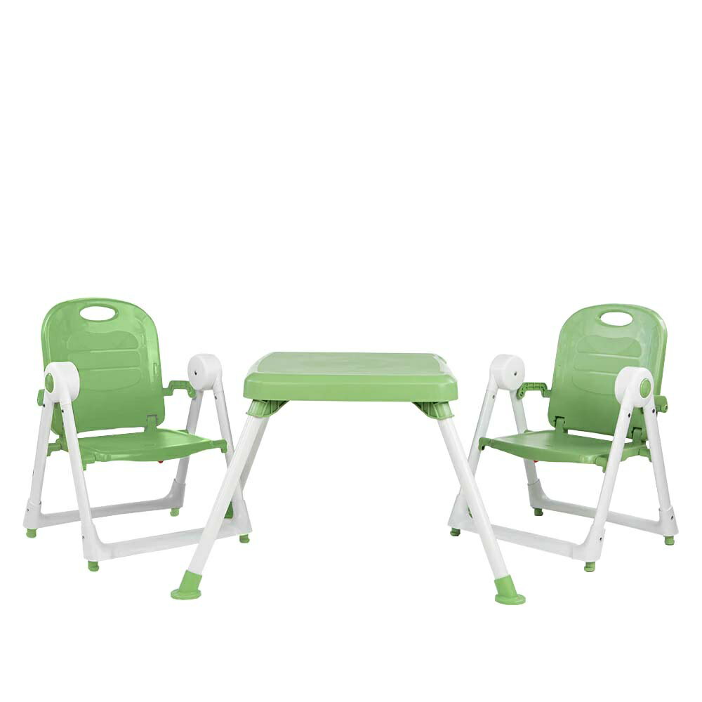 【 ZOE 】 折疊餐桌椅 - 雙人組合(綠)｜品牌旗艦店