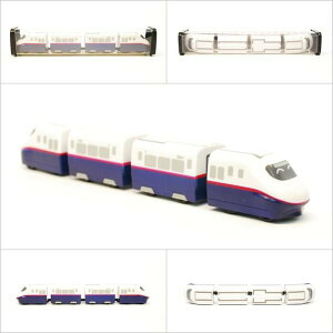 日本新幹線列車 E2系 鐵支路4節迴力小列車 迴力車 火車玩具 壓克力盒裝 QV026T1 TR台灣鐵道
