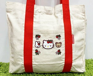 【震撼精品百貨】凱蒂貓 Hello Kitty 日本SANRIO三麗鷗 KITTY 手提包/側背包-環保草莓#78211 震撼日式精品百貨