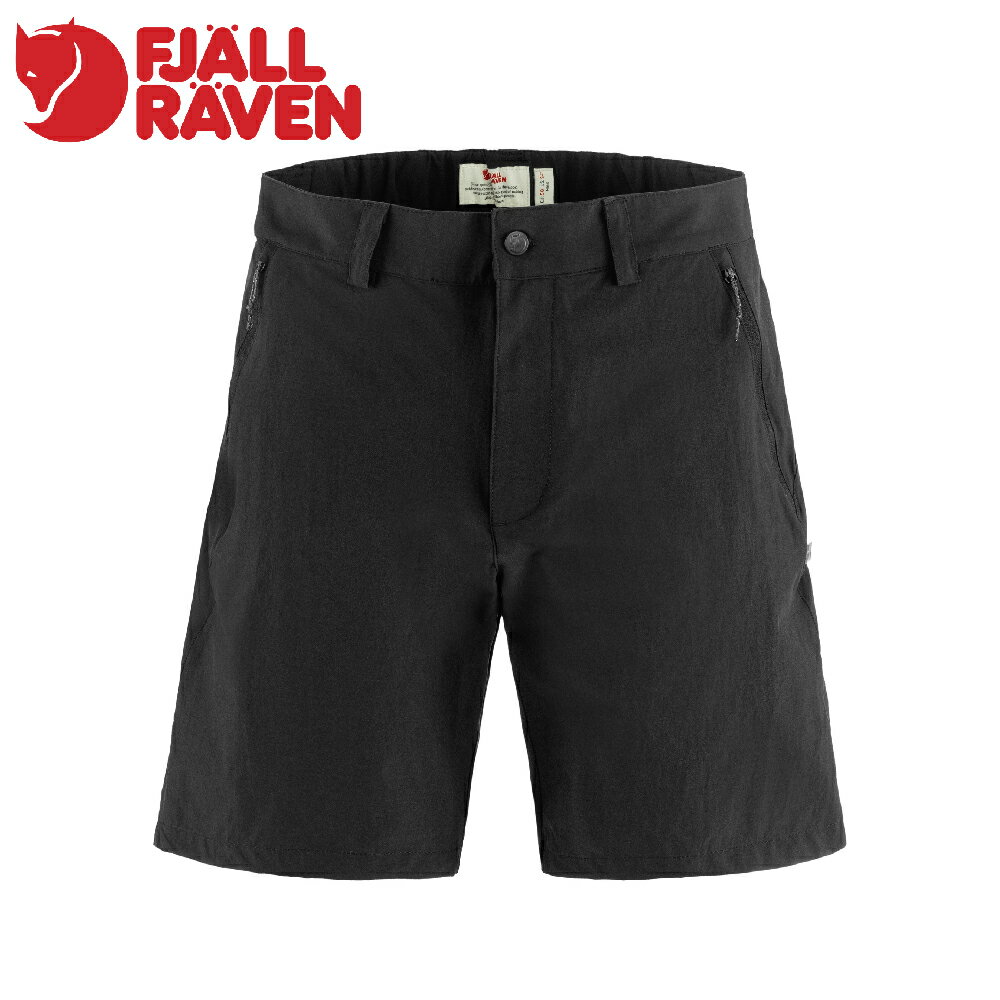 【Fjallraven 小狐狸 男 High Coast Pack Shorts 短褲《黑》】F12200207/登山褲/健行褲
