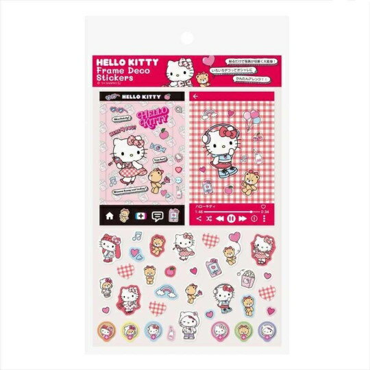 【震撼精品百貨】凱蒂貓 Hello Kitty~日本SANRIO三麗鷗 KITTY裝飾貼紙組-街頭風格*07695