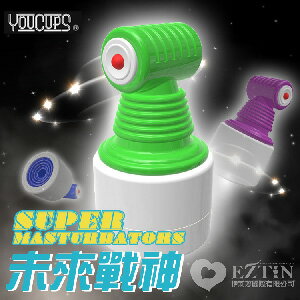 【伊莉婷】英國 YouCups Super Masturbators 未來戰神 劍塔型 懸浮式電動 萬能環電動升級版 綠 YC0221-02