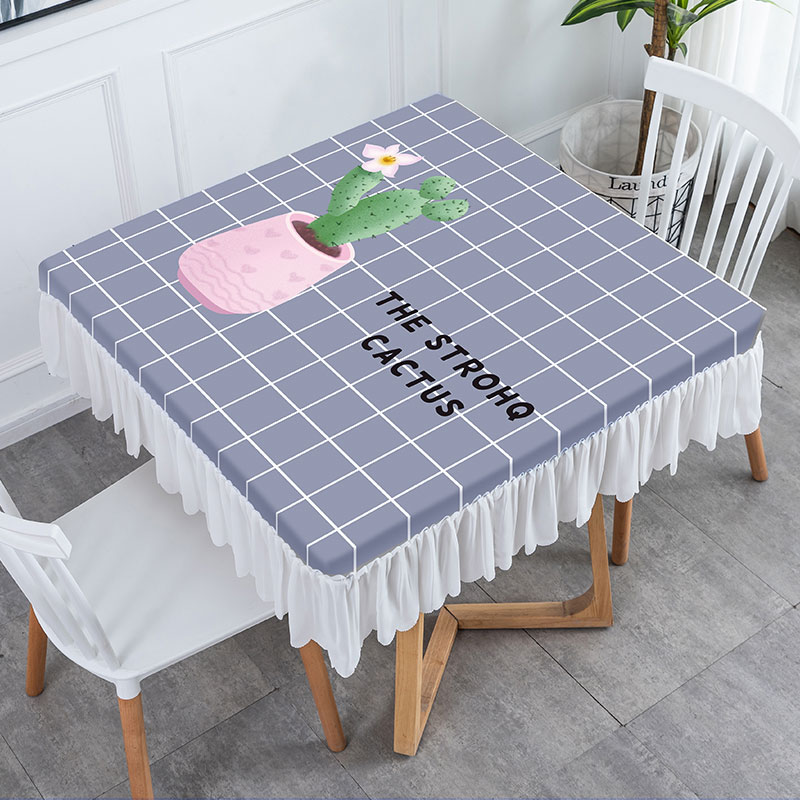 方桌布ins風正方形家用茶幾餐桌桌布罩套高檔新防滑防水簡約現代