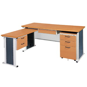 【 IS空間美學】SYS150L秘書桌(整組)(2023-B-176-9) 辦公桌/職員桌/辦公家具/電腦桌
