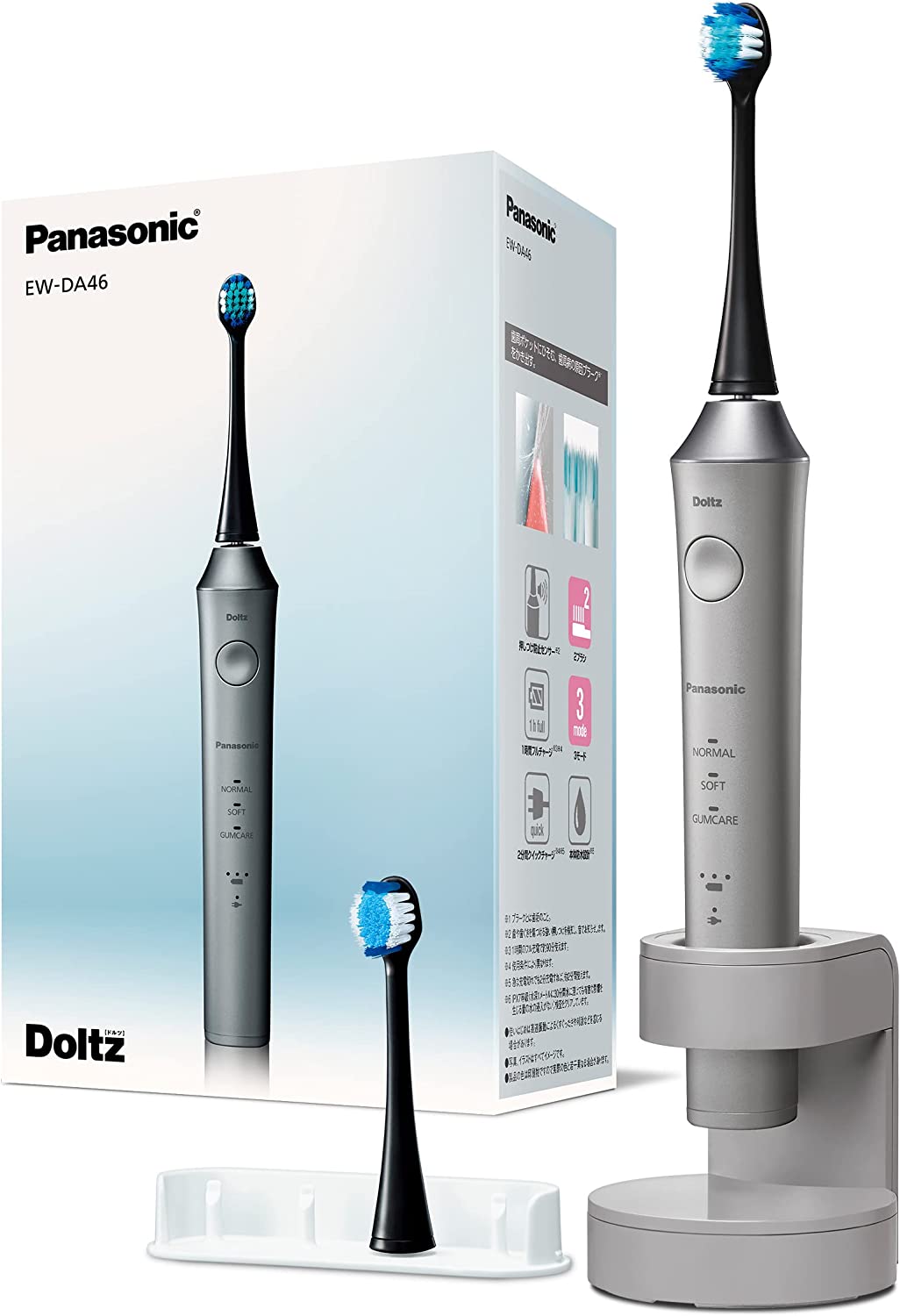 日本公司貨 一年保固 日本製 國際牌 PANASONIC EW-DA46 電動牙刷 音波震動 國際電壓 充電式 可預防牙周病引發細菌 EW-DA45後繼 2022年式