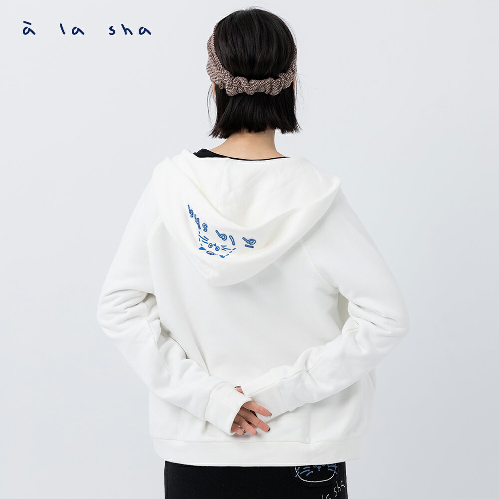 a la sha 條紋MARU外套