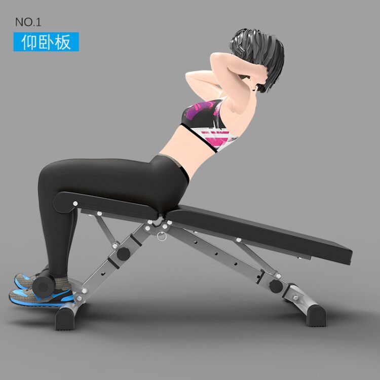可折疊凳腹肌多功能啞鈴家用推凳健身椅仰臥健身器材仰臥起坐板臥