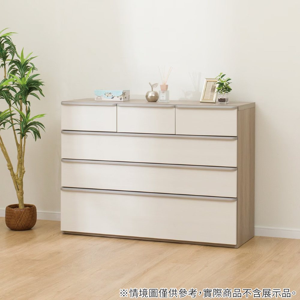 ◎矮整理衣櫃 斗櫃 NEEDS3 120LC WW/GY NITORI宜得利家居