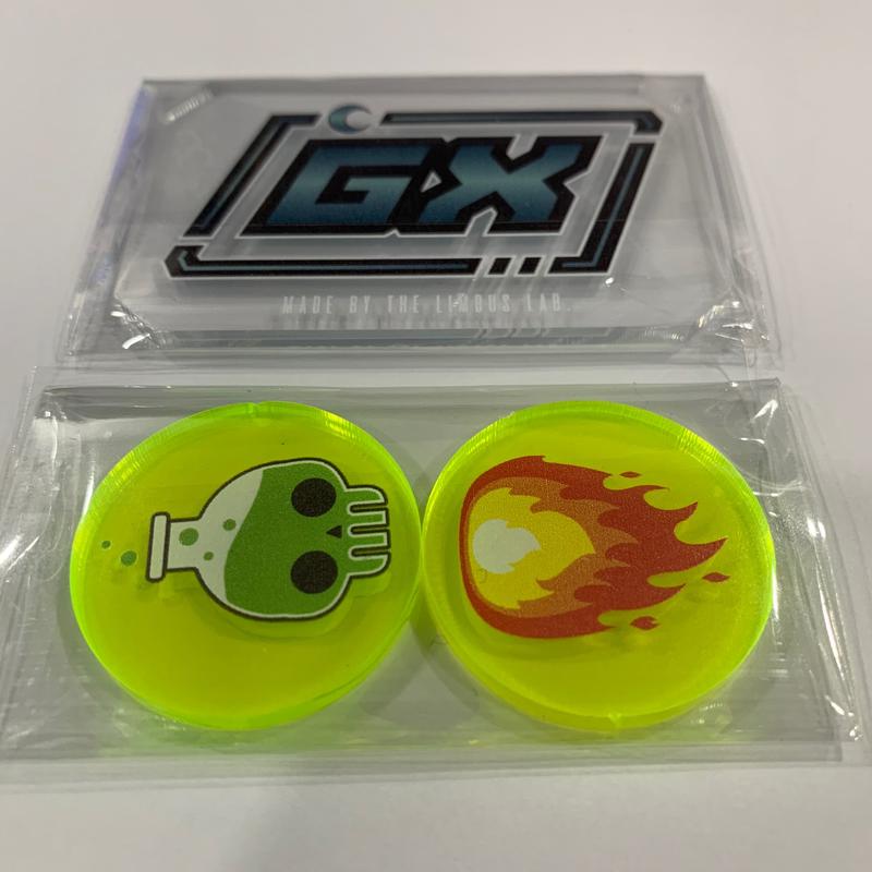 惡系 壓克力GX板 加燒傷中毒指示物組 PTCG 寶可夢卡片遊戲專用 The Limbus Lab 高雄龐奇桌遊 正版桌遊專賣 桌上遊戲商品 3