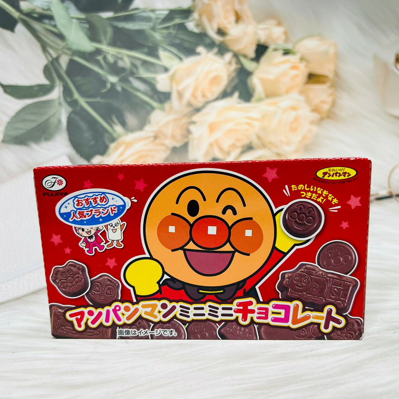 日本 Fujiya 不二家 麵包超人造型 可可糖盒 40g｜全店$199免運