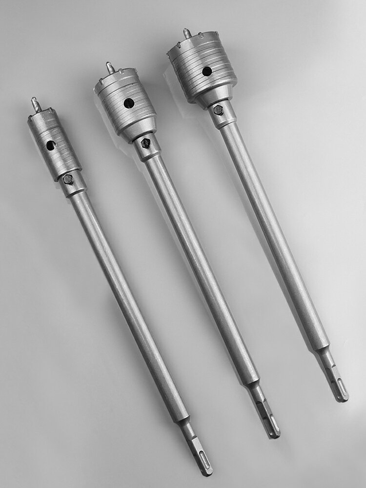 墻壁開孔器鉆頭電錘沖擊鉆空調打孔穿墻空心混凝土水管幹打套裝