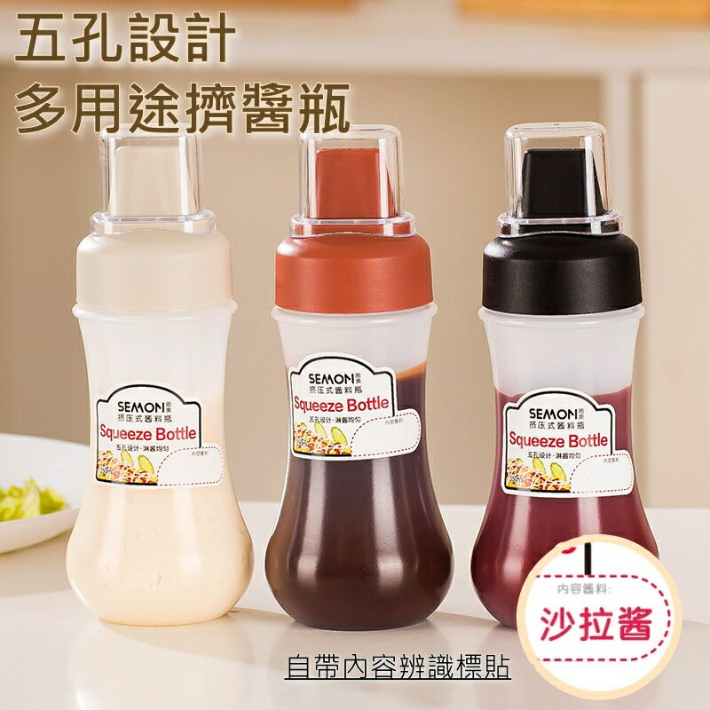 【iWork花屋】台灣現貨 廚房 擠壓瓶 寬瓶口 醬料瓶 油醋瓶 油壺 玻璃調味瓶 調味罐 尖嘴瓶 醬油瓶 附防塵蓋 1