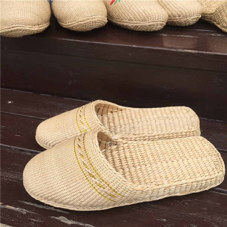 精品草鞋手工草編蒲草鞋拖鞋草編鞋