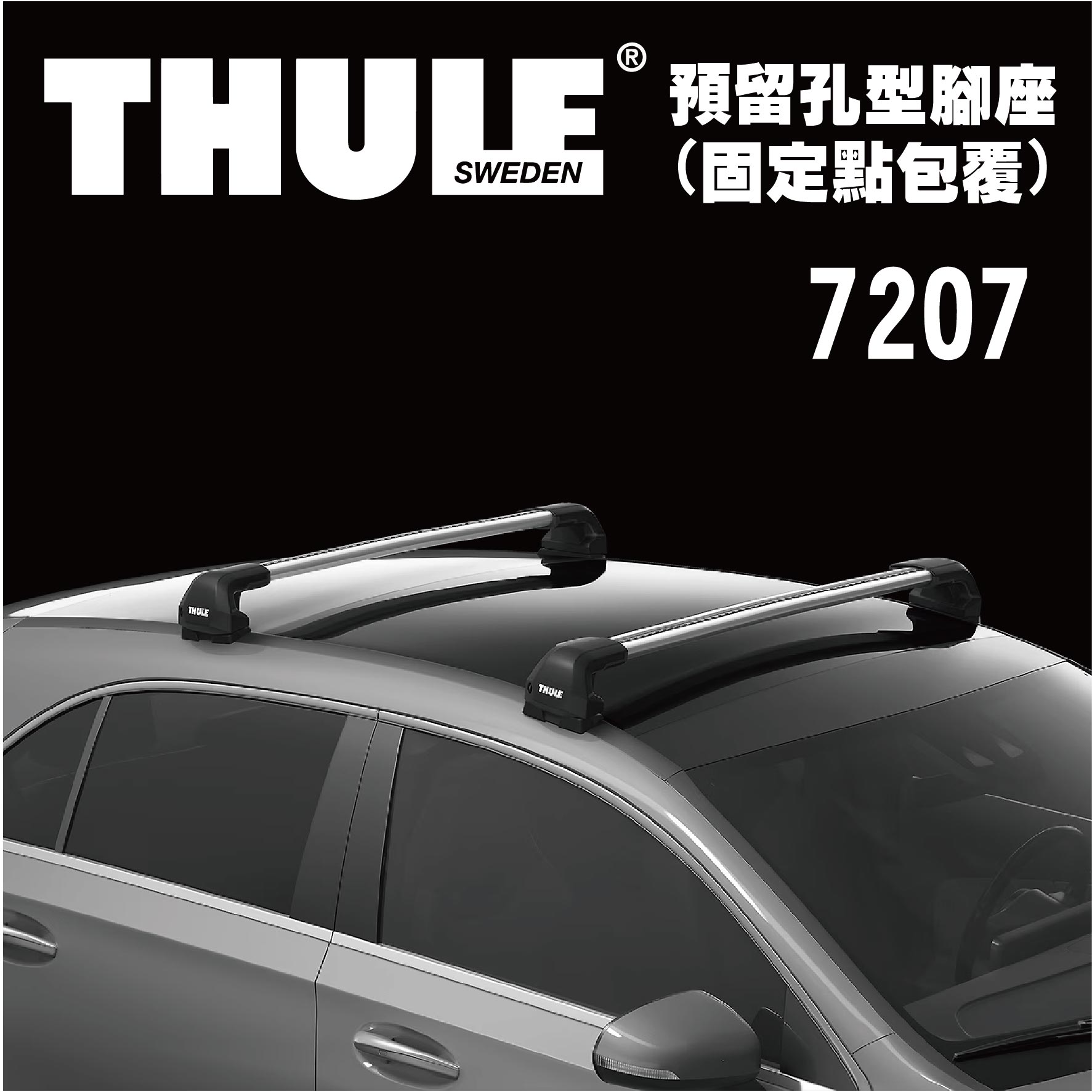 【MRK】都樂 Thule Fixpoint Edge 7207 腳座+KIT186+7211~7216 車頂架橫桿