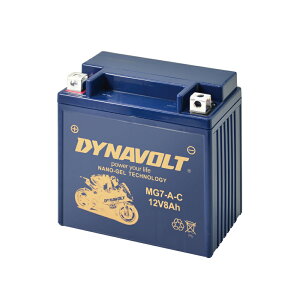 【DYNAVOLT 藍騎士】MG7-A-C - 12V 8Ah - 機車奈米膠體電池/電瓶/二輪重機電池 - 與YUASA湯淺YB7-A-2/YB9-B同規格，與GS統力12N7-4A2同規格