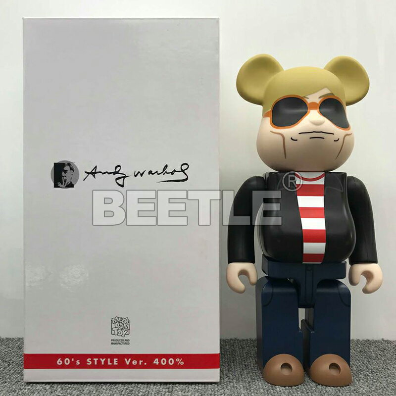 BEETLE BE@RBRICK ANDY WARHOL 安迪沃荷 60周年 400% BEARBRICK 庫柏力克熊