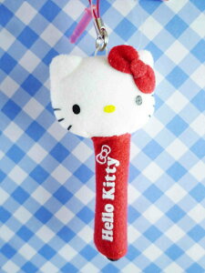 【震撼精品百貨】Hello Kitty 凱蒂貓 KITTY手機吊飾-絨毛觸控筆-紅色 震撼日式精品百貨