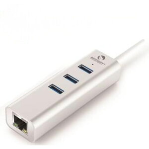 BROWAY USB3.0 3埠集線器 + 1埠Gigabit超高速網路卡 BW-H3L1070A