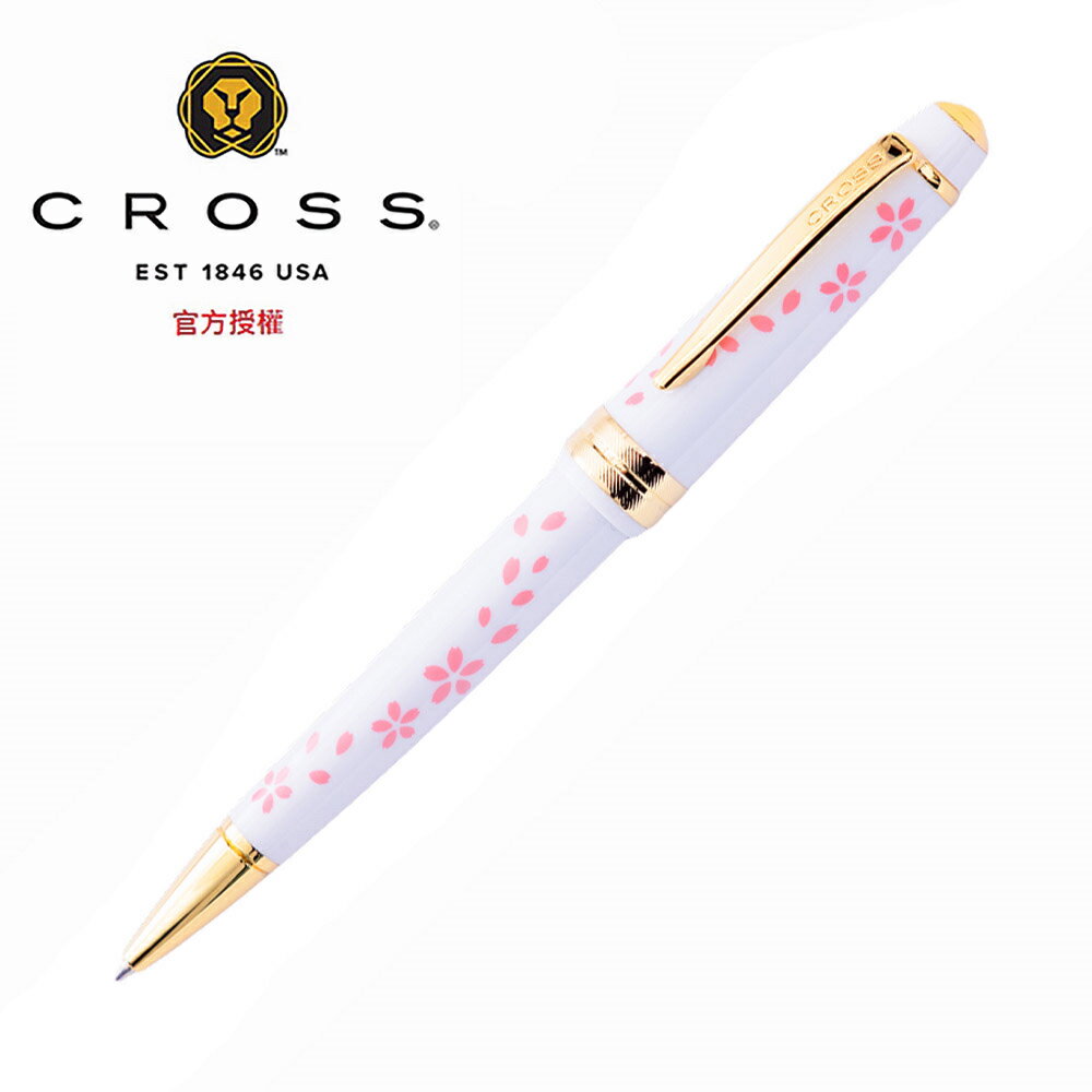 CROSS 貝禮輕盈 櫻花系列 粉白鍍金 原子筆 AT0742-15