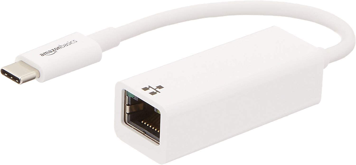 [2美國直購] Amazon Basics USB 3.1 Type-C to Ethernet Adapter for Apple Mac and PC - White