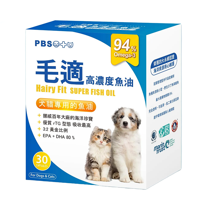毛適 高濃度魚油 30顆 犬貓專用魚油 挪威百年大廠 100%直送【新宜安中西藥局】