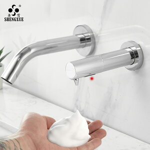 圣雪智能水龍頭式感應洗手液機臺面自動出泡沫給皂器入墻式皂液器