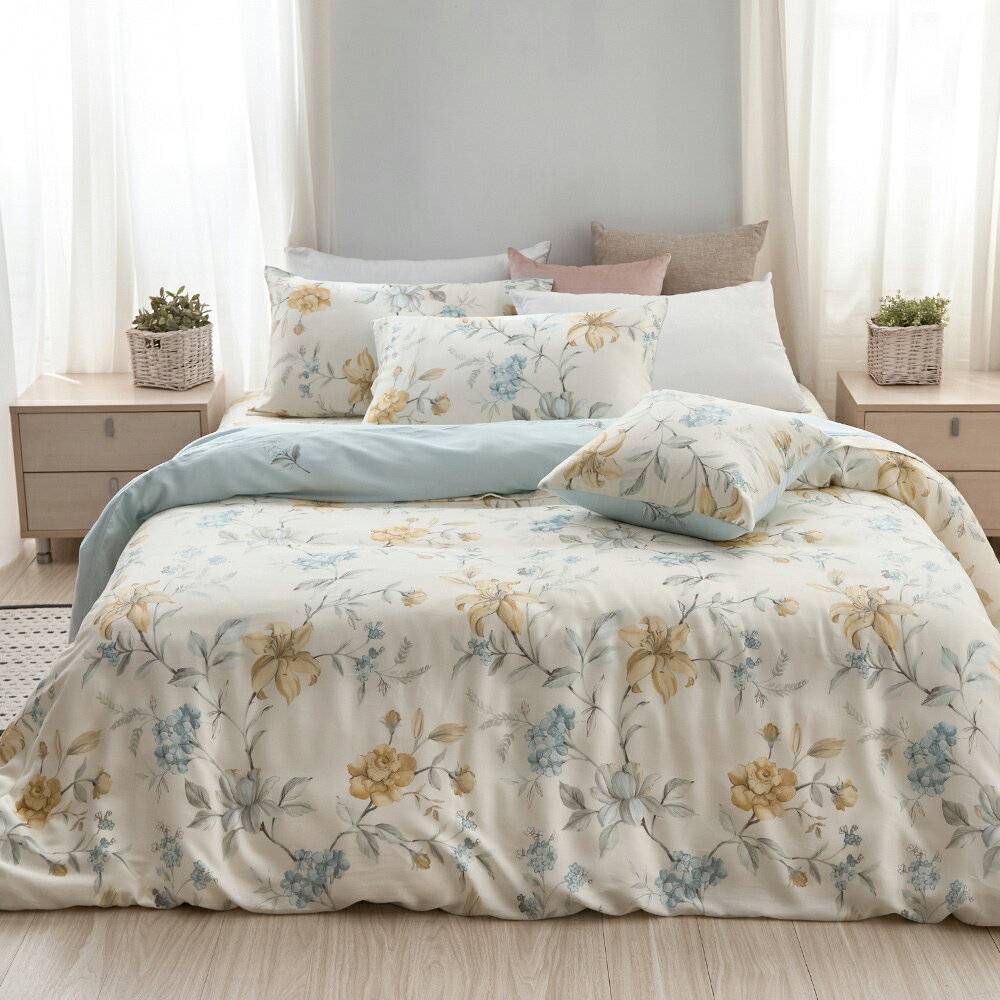 床包枕套組-雙人/雙人加大 /40支/ 萊賽爾天絲三件式 / 多款任選 台灣製 #涼夏寢具 6