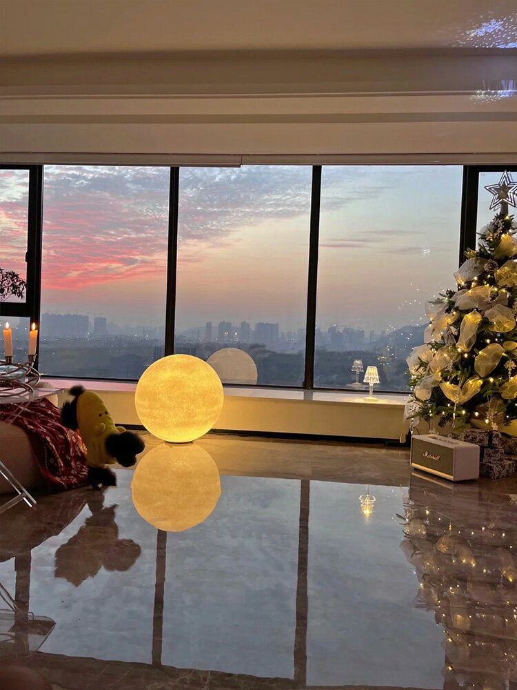 月球燈落地燈客廳臥室少女ins床頭燈網紅沙發氛圍燈戶外庭院防水